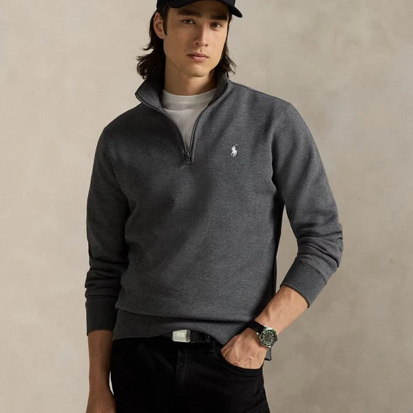 Pullover mit Viertelreißverschluss